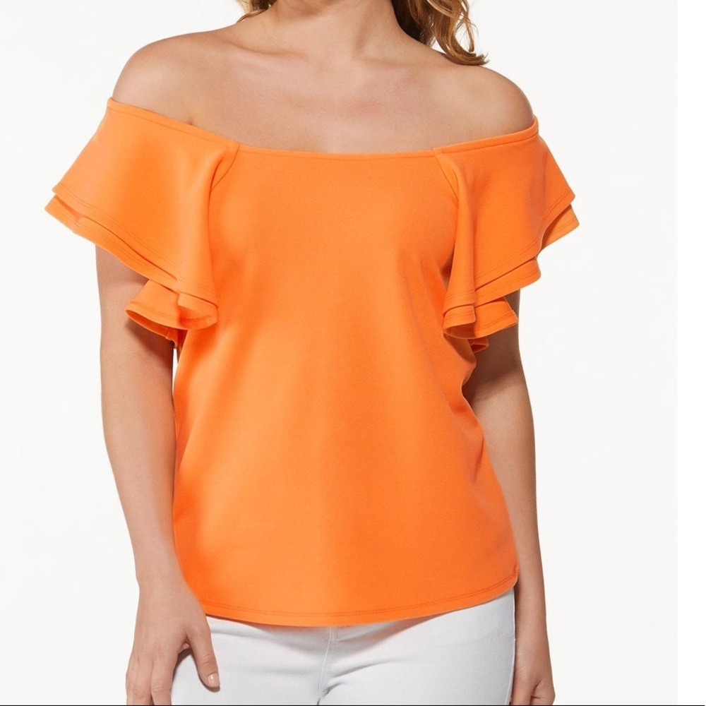 Ruffled Square Neck Top - Picture 3 of 4